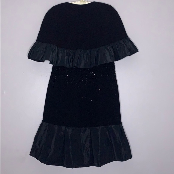 Neiman Marcus x Rickie Freeman Teri Jon Cape & Cocktail dress black women’s 6 - Picture 3 of 9